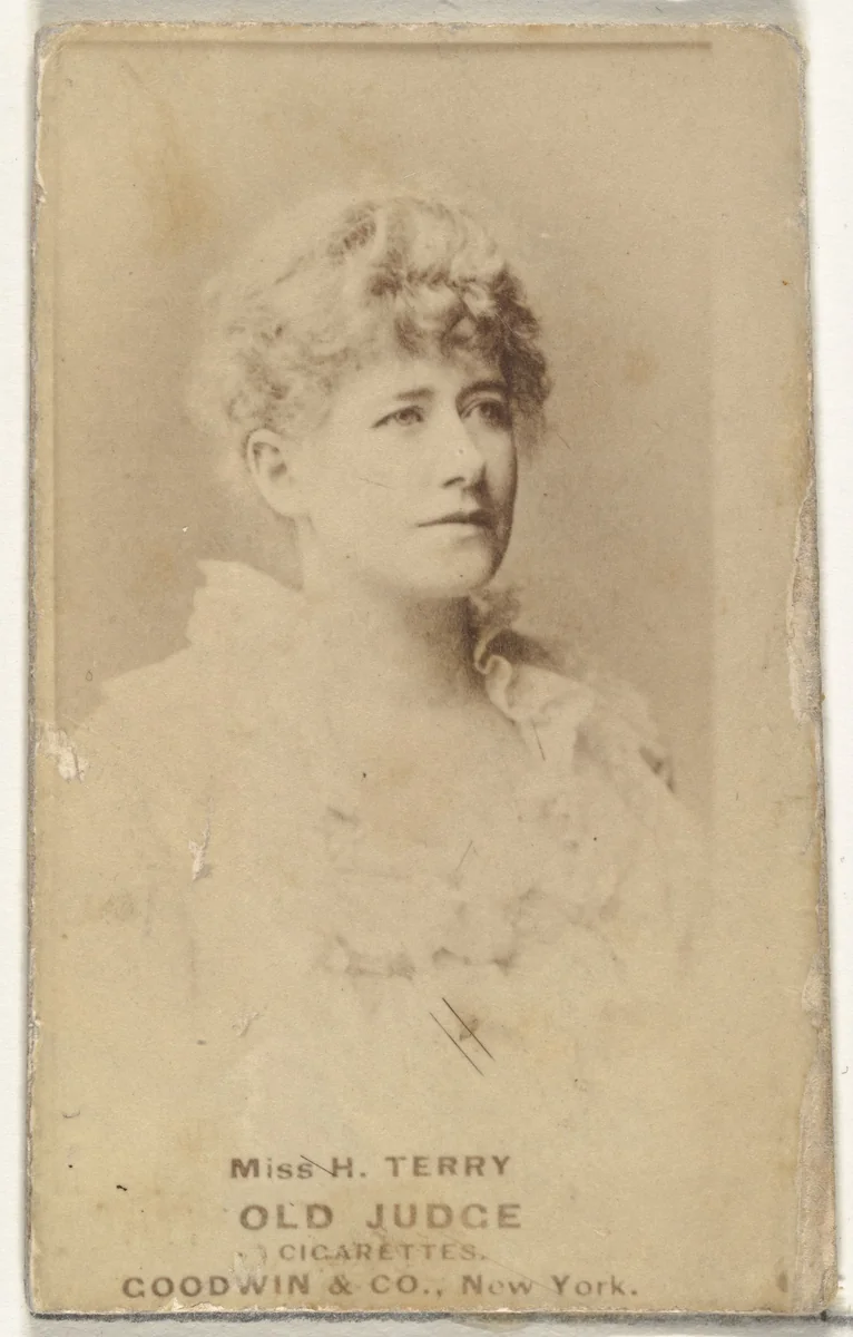 Miss H. Terry, from the Actors and Actresses series (N171) for Old Judge Cigarettes by Goodwin & Company, photograph, 1886-1890
