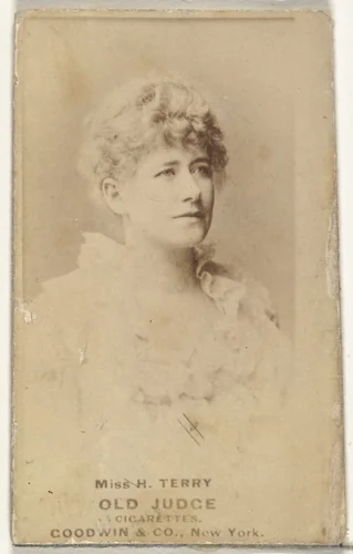 Miss H. Terry, from the Actors and Actresses series (N171) for Old Judge Cigarettes by Goodwin & Company, photograph, 1886-1890