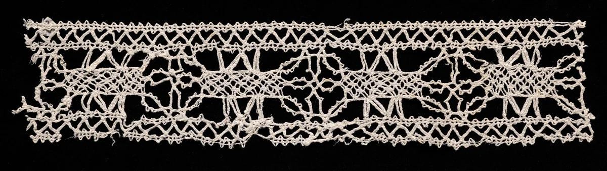 Bobbin Lace Insertion by Unknown, textile, 1540-1560