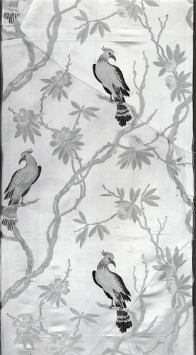 Panel by France, Lyon, textile, 1725-1775