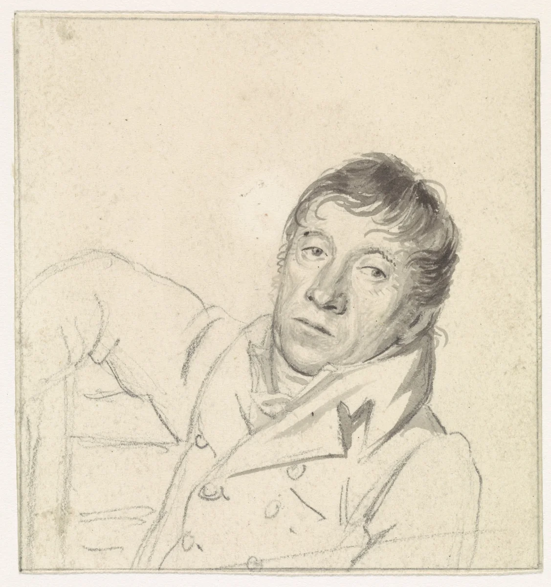 Portret van Hendrik de Flines by Hendrik Willem Caspari, drawing, 1780-1829