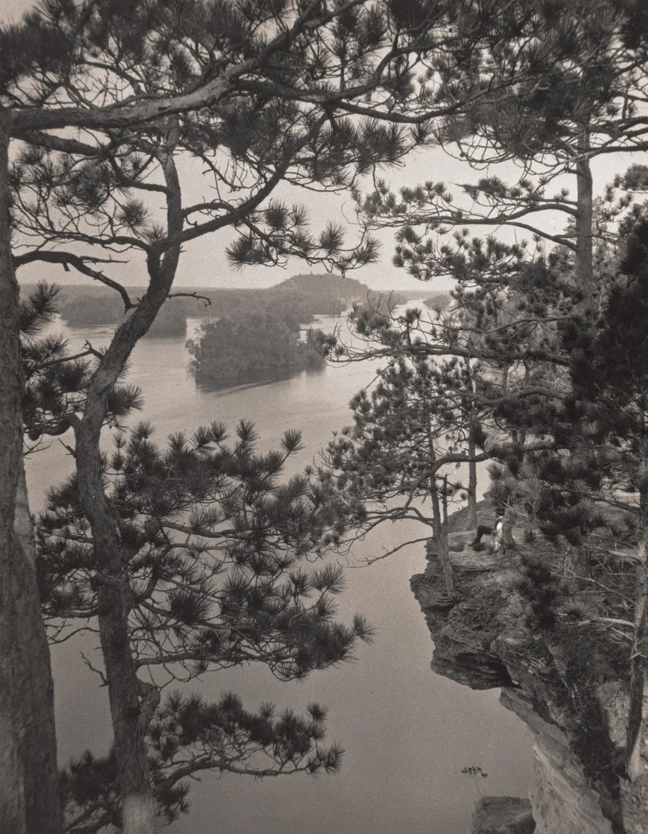 Islands from the Cliff at Gulch, Wisconsin Dells by Henry Hamilton Bennett, photograph, 1890