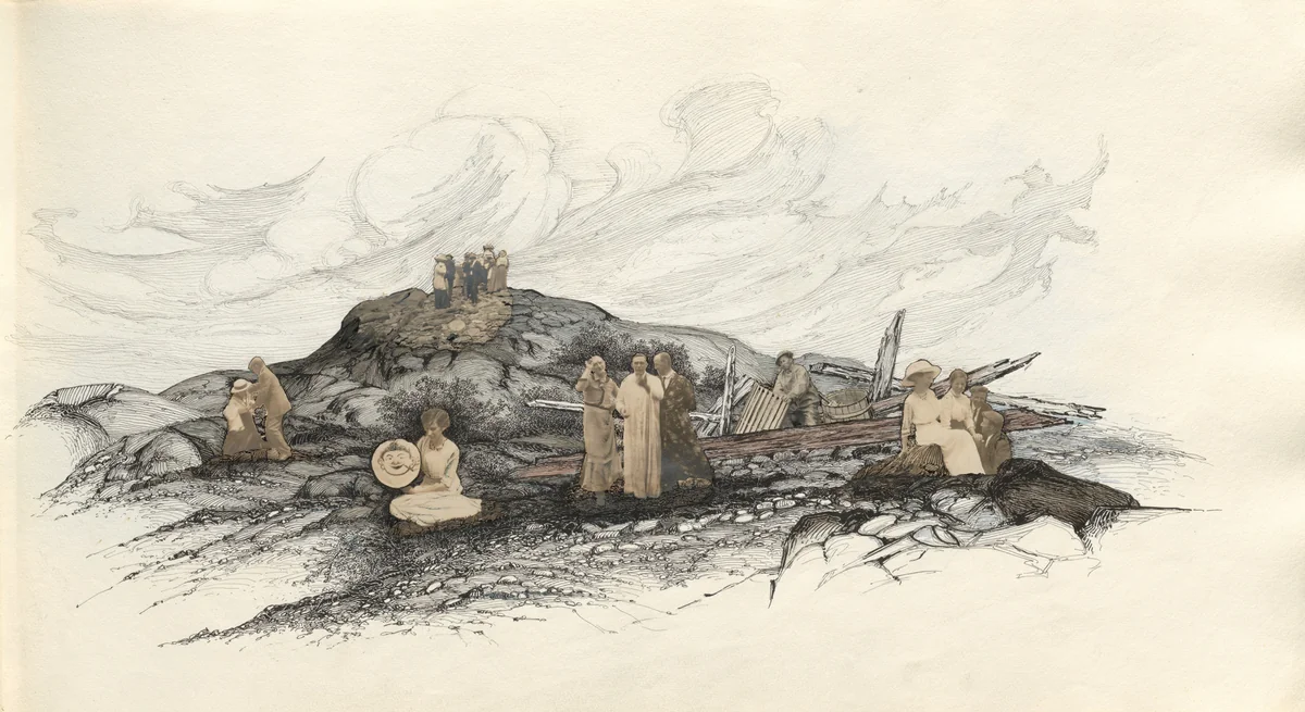 Untitled (page from album titled "July 1913") by Charles Norman Sladen, photograph, 1913