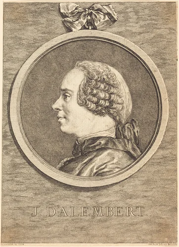 J. D'Alembert by Claude Henri Watelet; Charles-Nicolas Cochin II, print, 1754