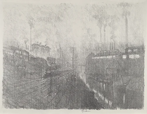 Evening in the Munitions Country by Joseph Pennell, print, 1916