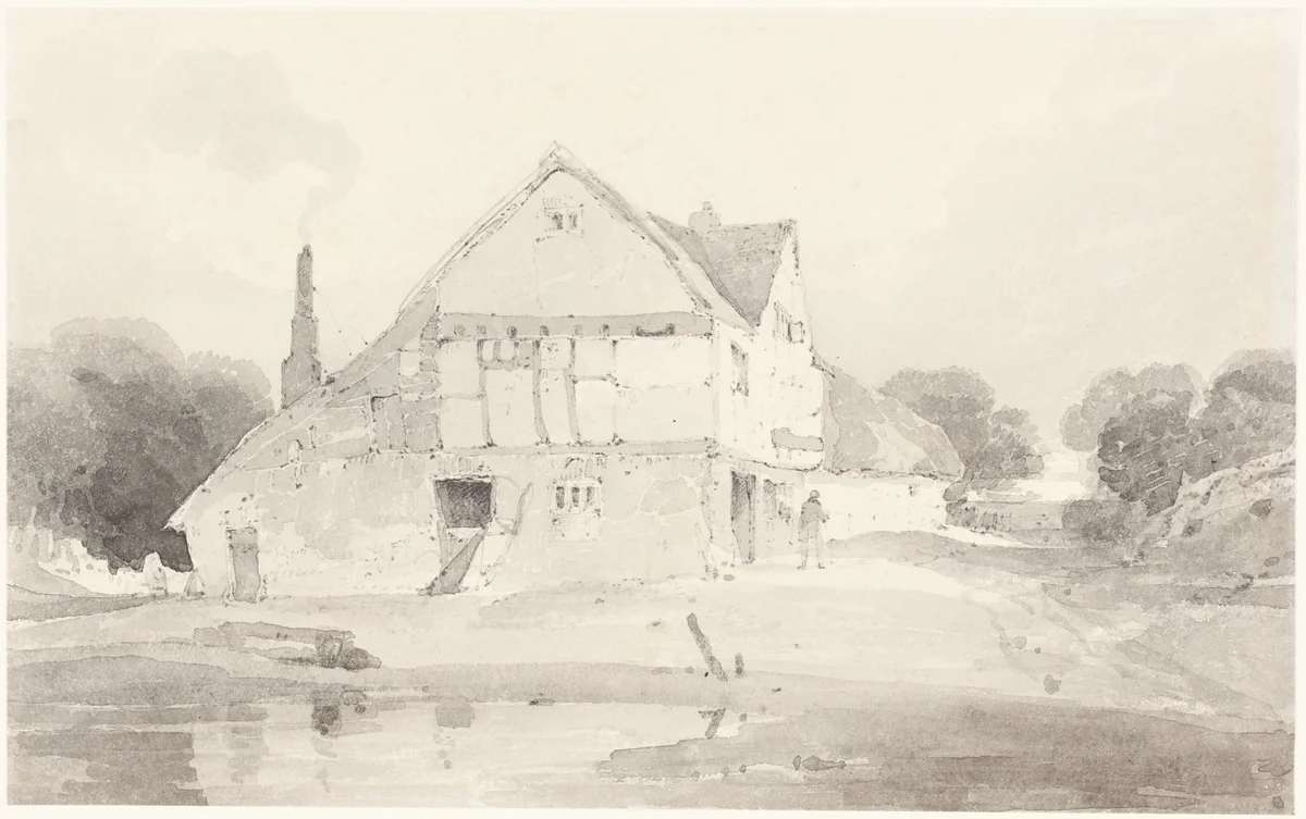 A Cottage at Dorking in Surrey by John Sell Cotman, drawing, 1800-1801