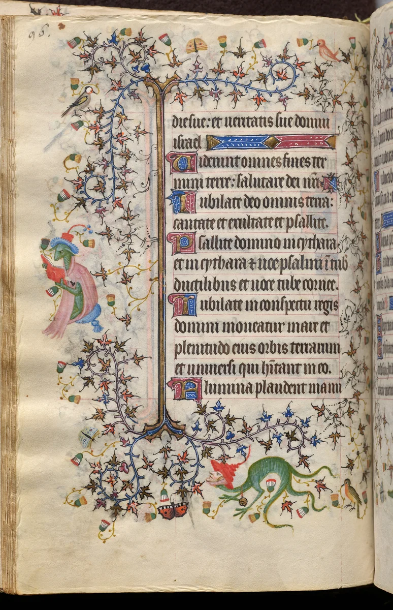 Hours of Charles the Noble, King of Navarre (1361-1425): fol. 48v, Text by Master of the Brussels Initials and Associates, book, 1400-1410
