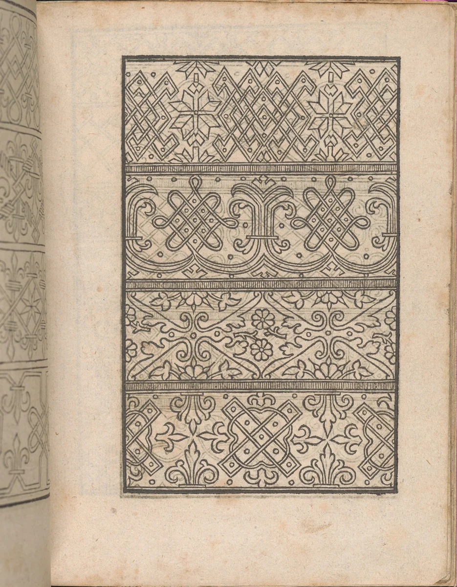 New Modelbüch allen Nägerin u. Sydenstickern (Page 12r) by Hans Hoffman, book, 1556