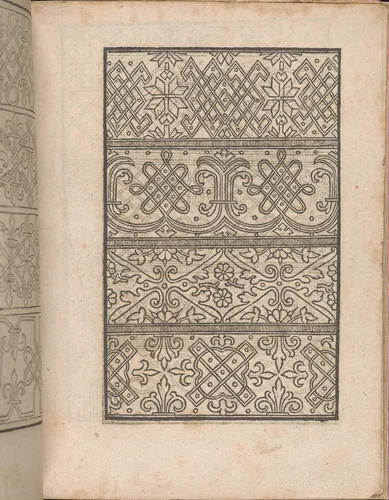 New Modelbüch allen Nägerin u. Sydenstickern (Page 12r) by Hans Hoffman, book, 1556