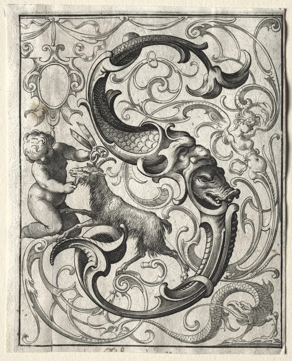 New ABC Booklet: S by Lucas Kilian, print, 1627