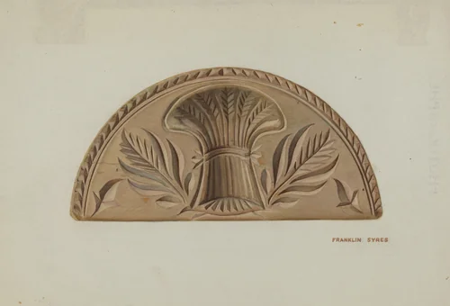 Pa. German Butter Mold by Franklyn Syres, index of american design, 1939
