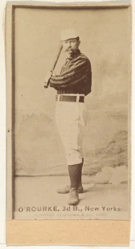 James Henry O'Rourke, 3rd Base, New York, from the Old Judge series (N172) for Old Judge Cigarettes by Goodwin & Company, photograph, 1888