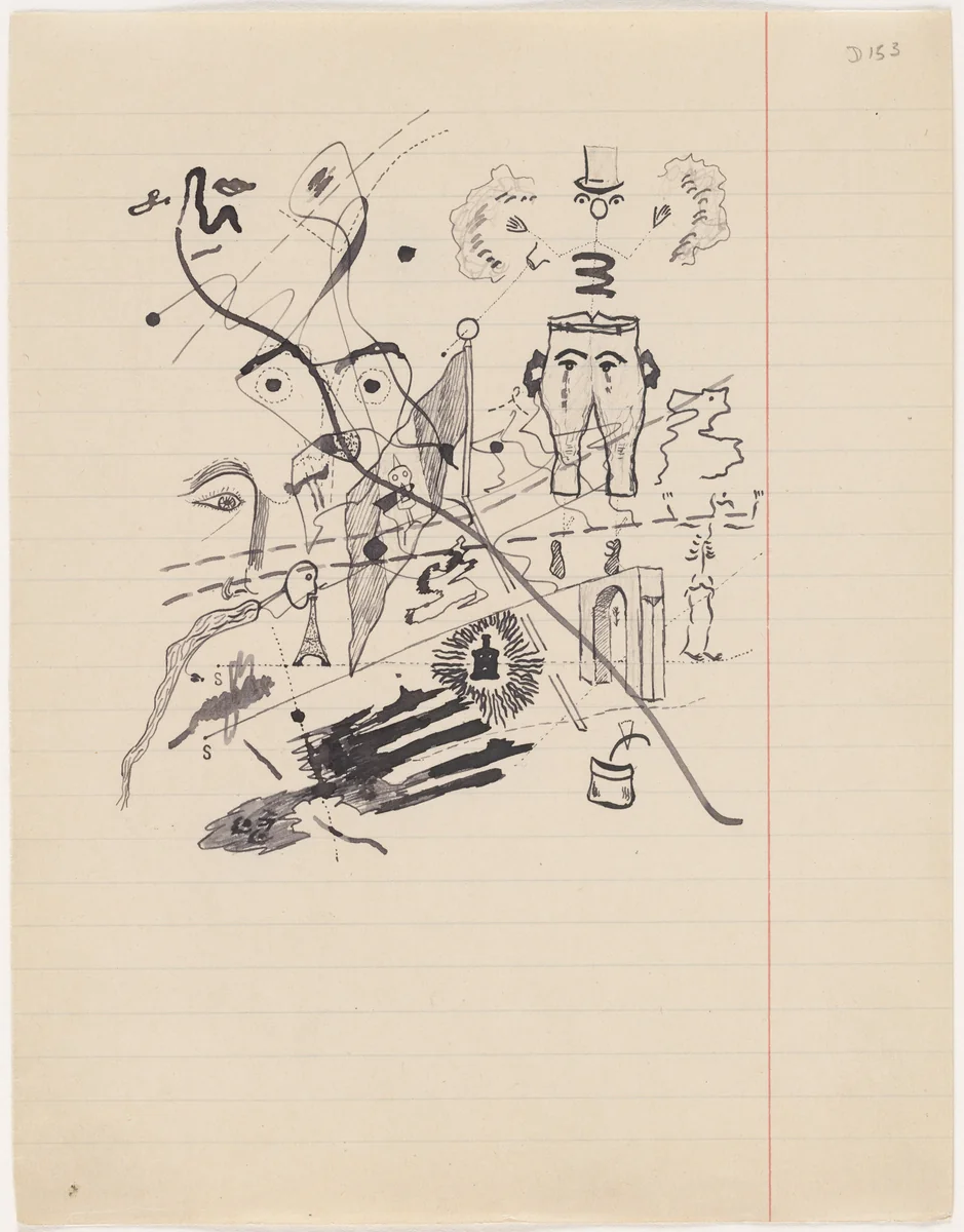 Untitled drawing for Soleil vitré by Georges Bataille, drawing, 1925