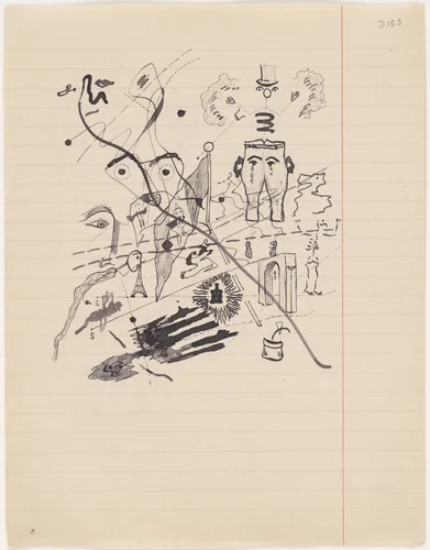 Untitled drawing for Soleil vitré by Georges Bataille, drawing, 1925