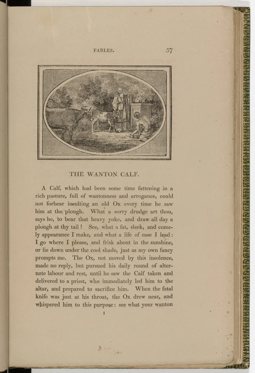 Headpiece (page 57) from The Fables of Aesop by Thomas Bewick, illustrated book, 1818