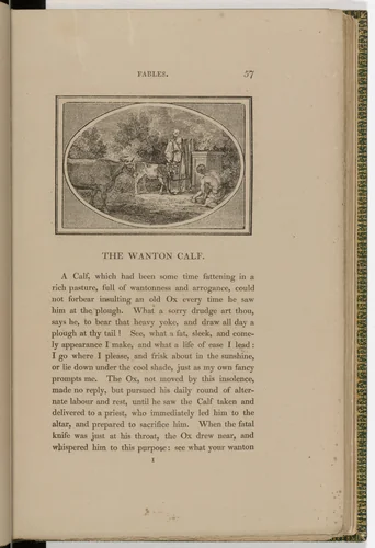 Headpiece (page 57) from The Fables of Aesop by Thomas Bewick, illustrated book, 1818