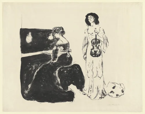 Violin Concert (Fiolinkonserten) by Edvard Munch, print, 1903
