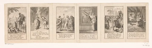 Zes moralistische en satirische voorstellingen by Daniel Nikolaus Chodowiecki, print, 1778