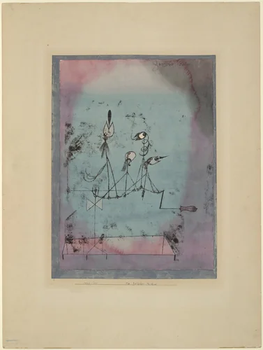 Twittering Machine (Die Zwitscher-Maschine) by Paul Klee, drawing, 1922