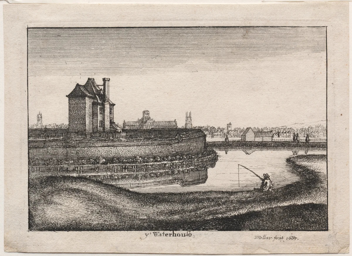 The Waterhouse by Wenceslaus Hollar, print, 1665