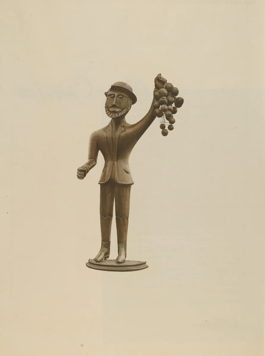 Tavern Sign Figure by Karl Hentz, index of american design, 1935-1942