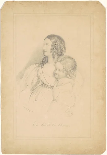 The Bud and the Blossom [recto] by Paul Lacroix, drawing, 1831