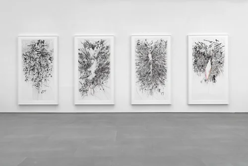 Myriads, Only by Dark by Julie Mehretu, print, 2014