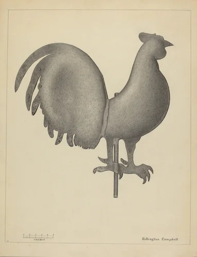 Weather Vane by Rollington Campbell, index of american design, 1936