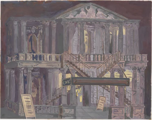 14th Street Theatre by Perkins Harnly, drawing, 1940