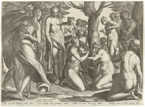 Geboorte van Adonis by Unknown, print, 1577-1581