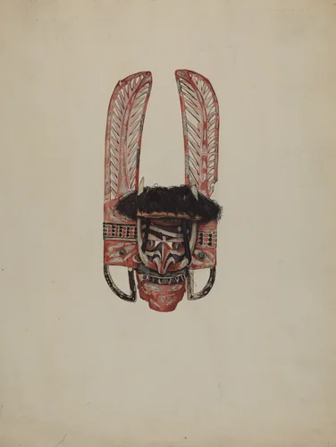 Dance Mask by Joseph Coyle, index of american design, 1935-1942