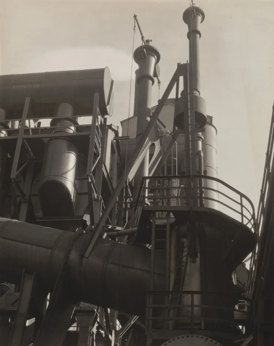 Bleeder Stacks, Ford Plant, Detroit by Charles Sheeler, photograph, 1927