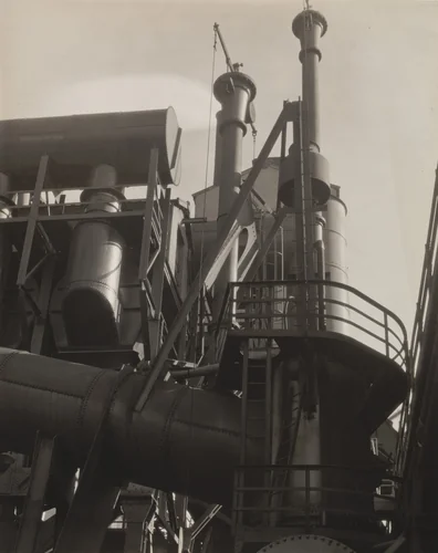 Bleeder Stacks, Ford Plant, Detroit by Charles Sheeler, photograph, 1927