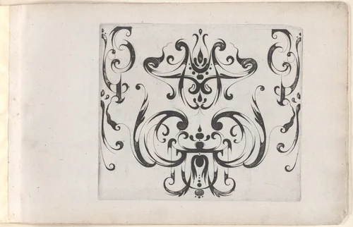 Plate from "Grateske voer golt smeden Schrijnwerkers Ende andere des nodich hebbende" by Meinert Gelijs, book, 1605-1635