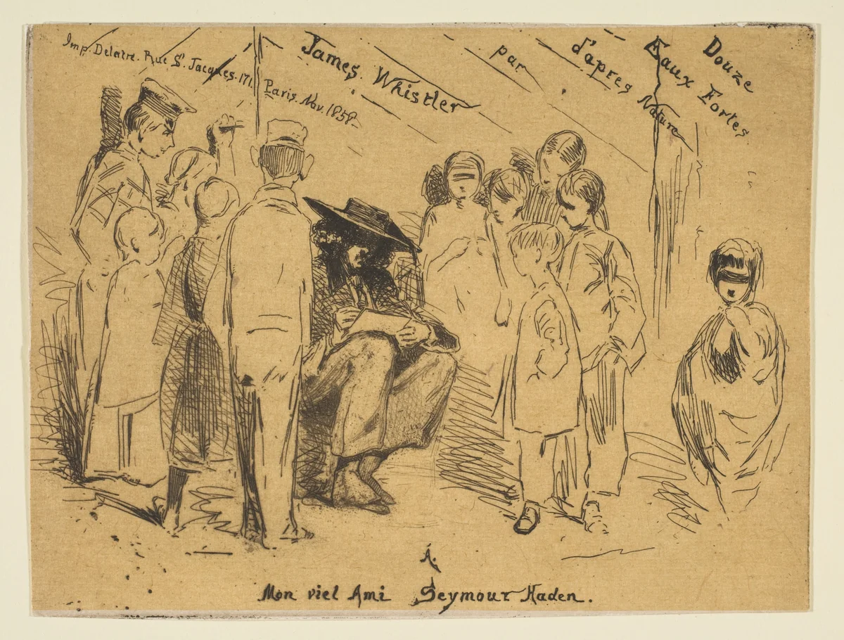 Title Page from the "French Set" (Douze Eaux-Fortes d'Après Nature) by James McNeill Whistler, print, 1858