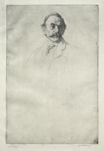 Thomas Hardy, No. 1 by William Strang, print, 1893