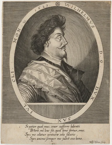 William, Duke of Saxony by Wolfgang Kilian, print, 1623