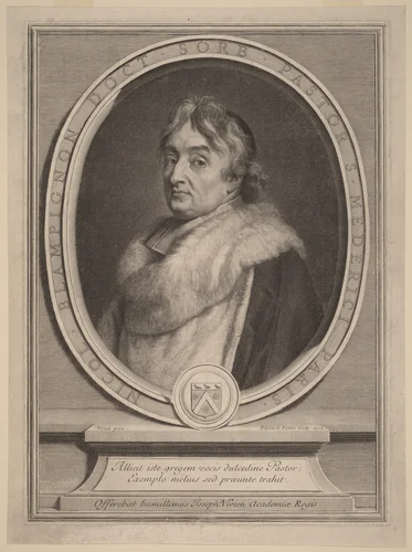 Nicolas de Blampignon by Gerard Edelinck; Joseph Vivien, print, 1702