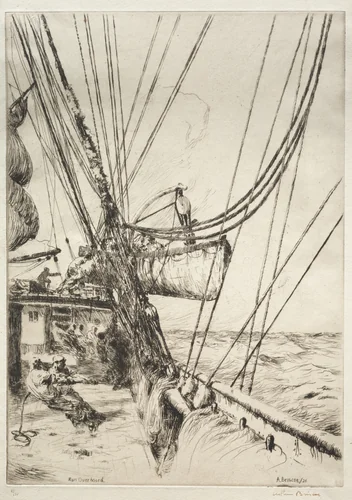 Man Overboard by Arthur John Trevor Briscoe, print, 1926