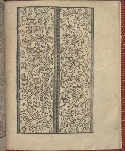 Ce est ung tractat de la noble art de leguille ascavoir ouvraiges de spaigne... page 23 (recto) by Willem Vosterman, book, 1527-1540