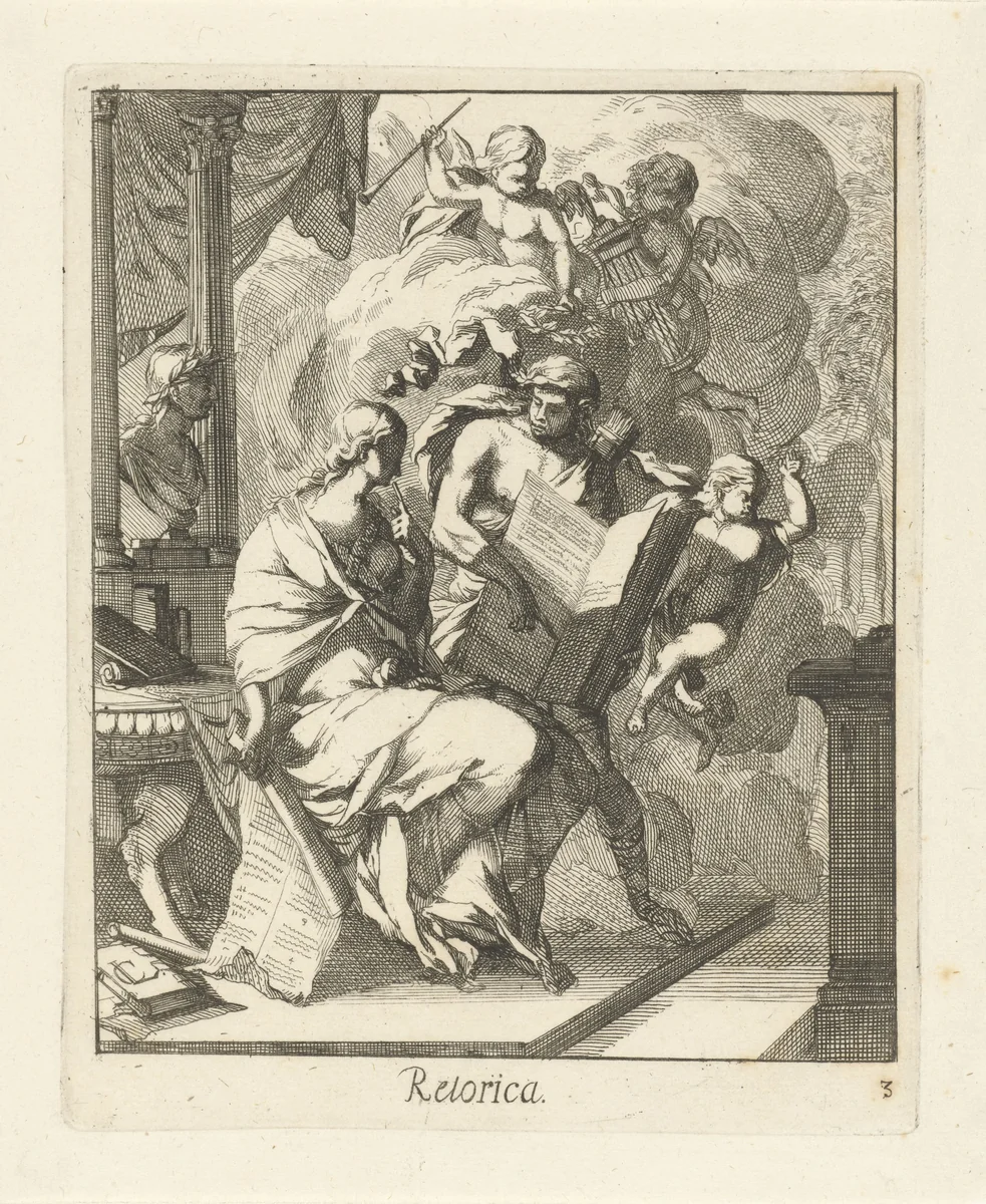 Retorica by Caspar Luyken, print, 1691