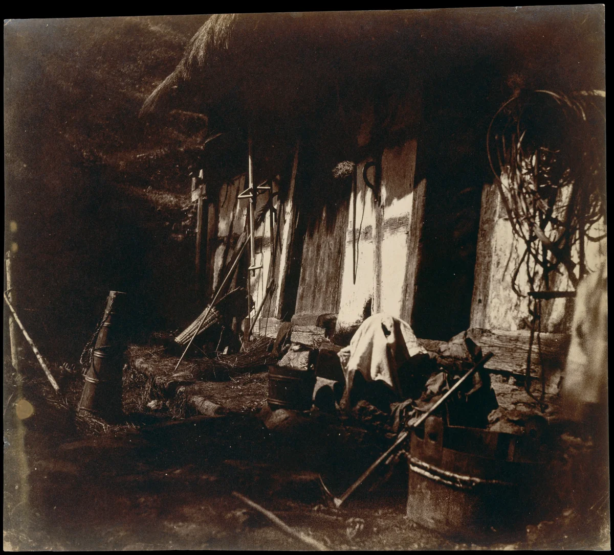 [Farmyard Scene] by V. Dijon, photograph, 1850-1854