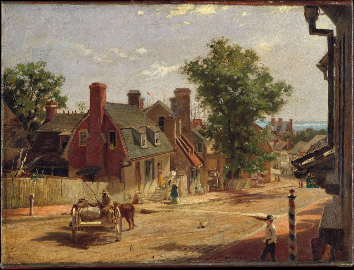 Old Annapolis, Francis Street by Francis Blackwell Mayer, artwork, 1876