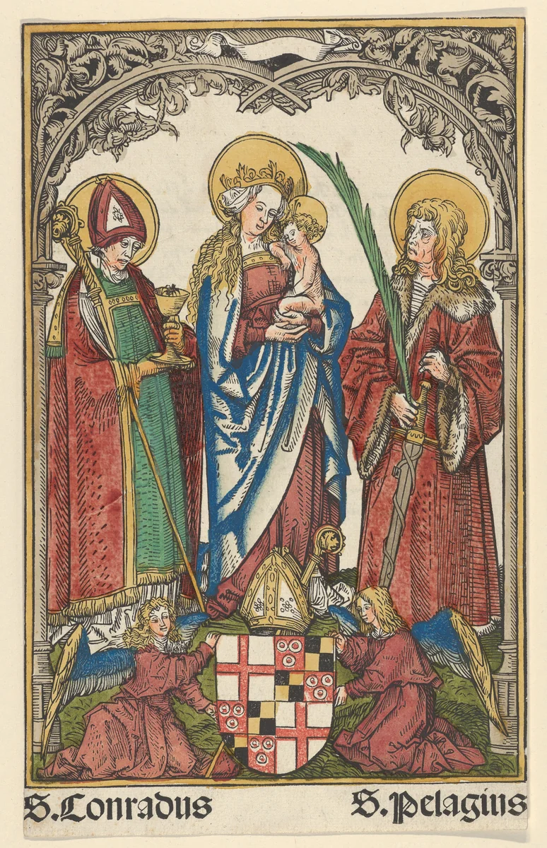 Virgin and Child with the Patron Saints of Constance by Hans Burgkmair, print, 1499-1531