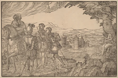 The King's Son by Melchior Lorch, print, 1551