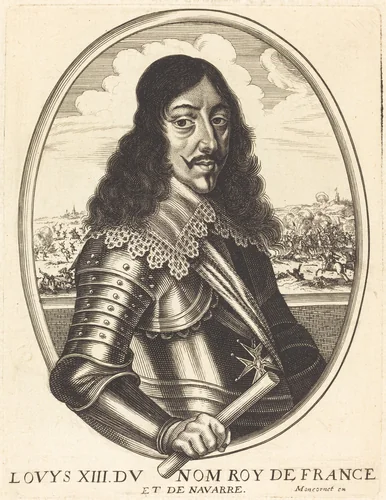 Louis XIII, King of France by Balthasar Moncornet, print, 1600-1668