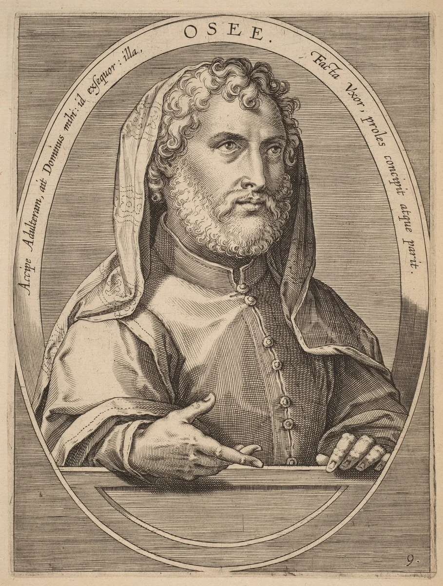 Hosiah by Theodor Galle; Jan van der Straet, print, 1613