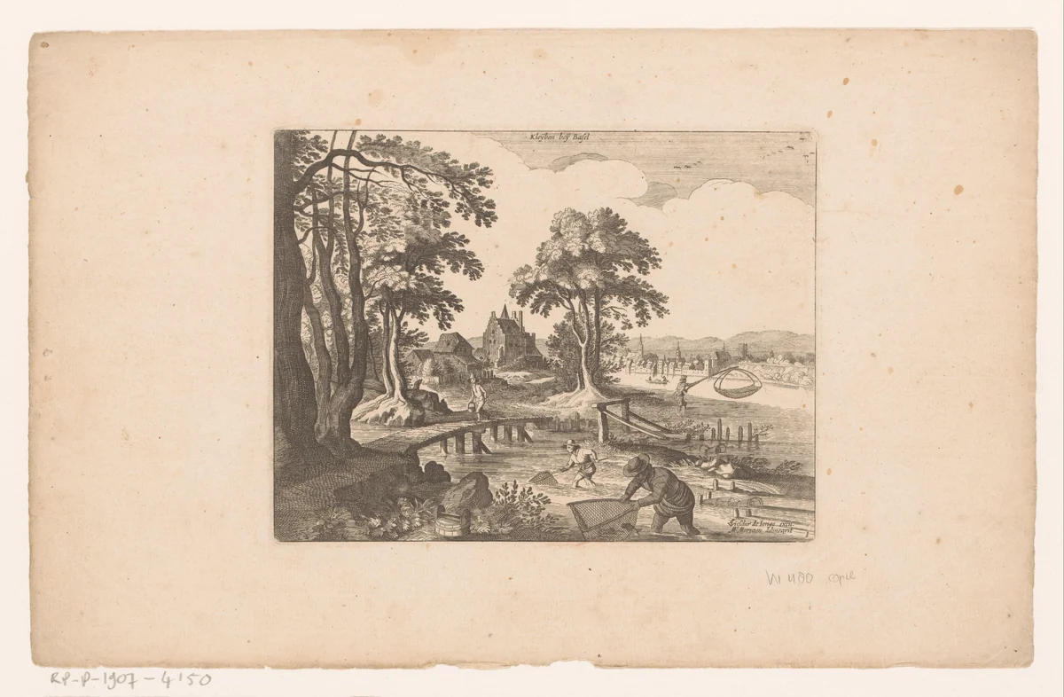 Schloss Klybeck bij Bazel by anonymous, print, 1628-1679