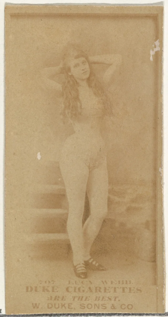 Card Number 707, Lucy Webb, from the Actors and Actresses series (N145-7) issued by Duke Sons & Co. to promote Duke Cigarettes by W. Duke, Sons & Co., photograph, 1880-1889