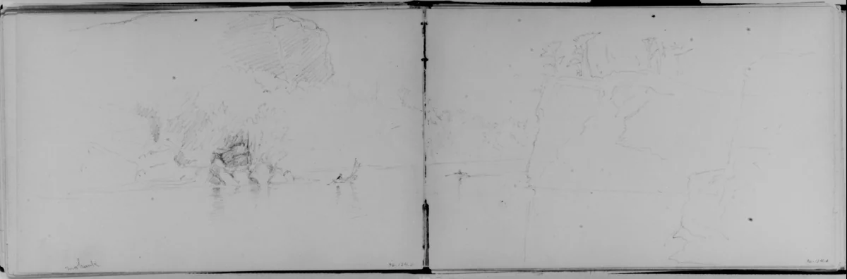 Mohonk (from Sketchbook) by Daniel Huntington, artwork, 1870